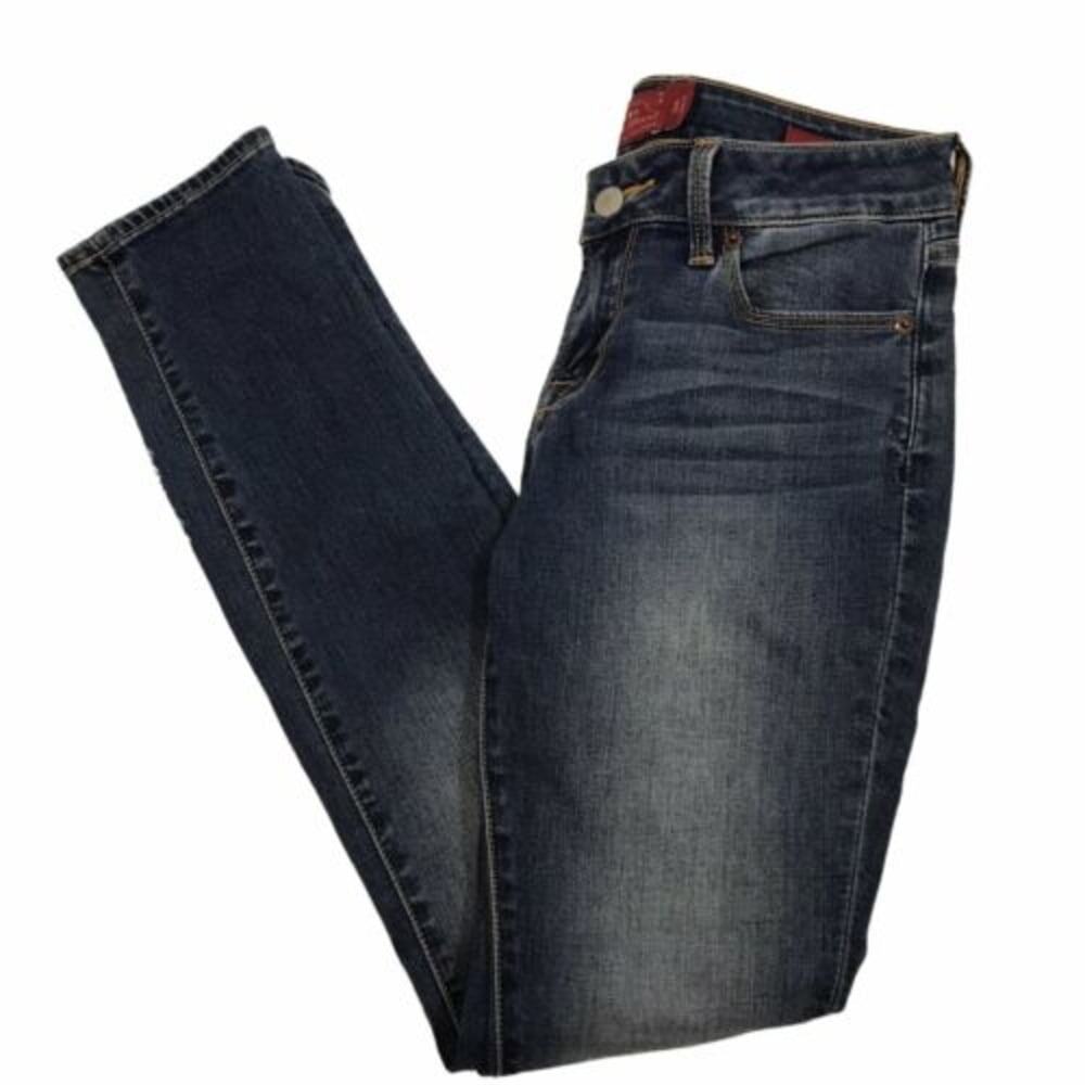 Lucky Brand Leyla Jeans Blue Skinny Ankle Denim Mid Rise Clemmons 2/26 7WD10044